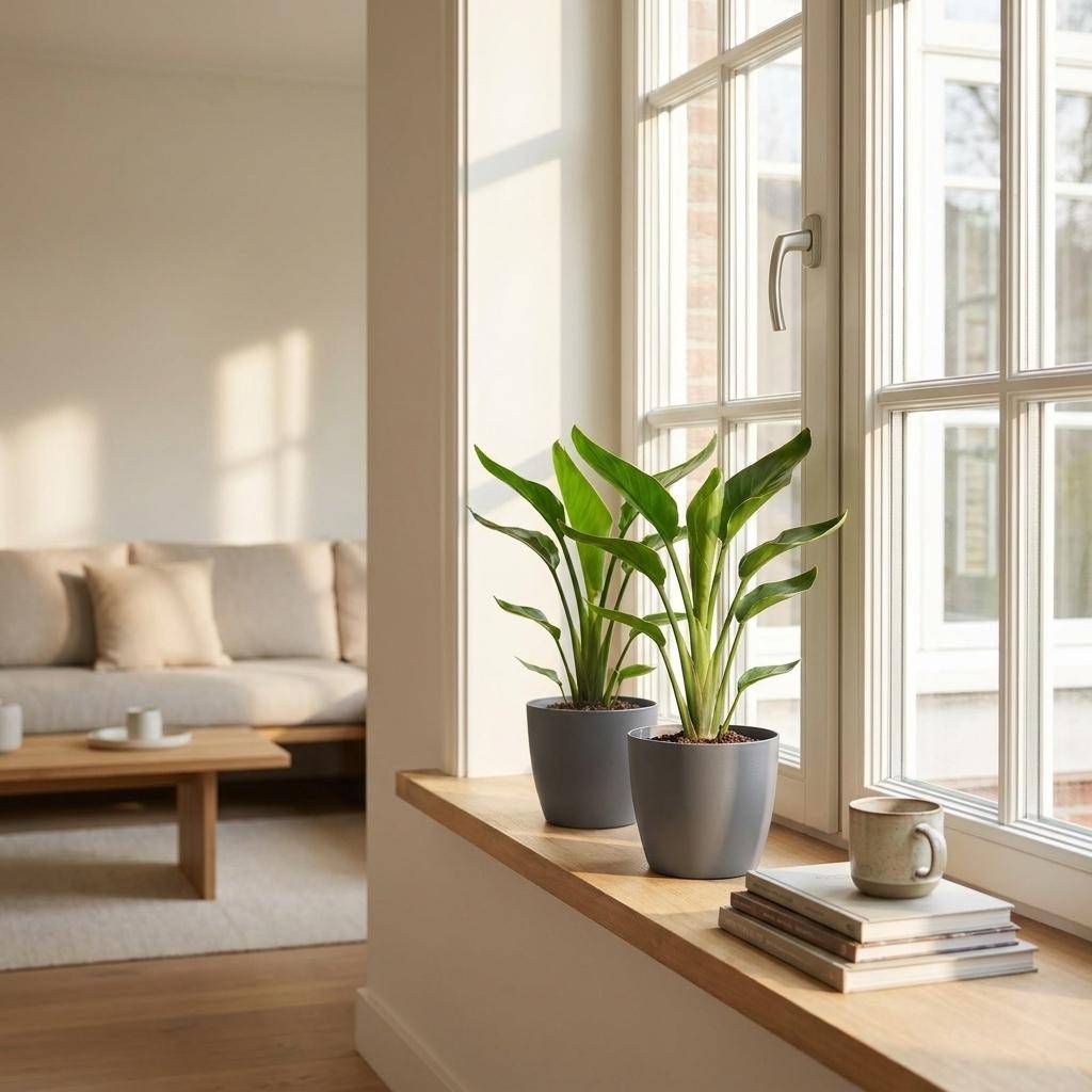 Strelitzia Reginea - Oiseau de paradis - Pot de 12cm - 2 plantes - Gris - Plantes d'intérieur - Image 3