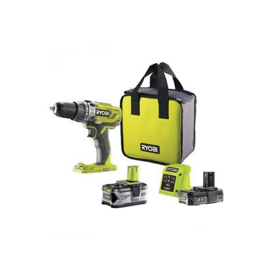 Ryobi - Perceuse à percussion RYOBI 18V One+ - 1 Batterie 4,0Ah et 2,0Ah - Chargeur rapide - R18PD3-242S - Image 1