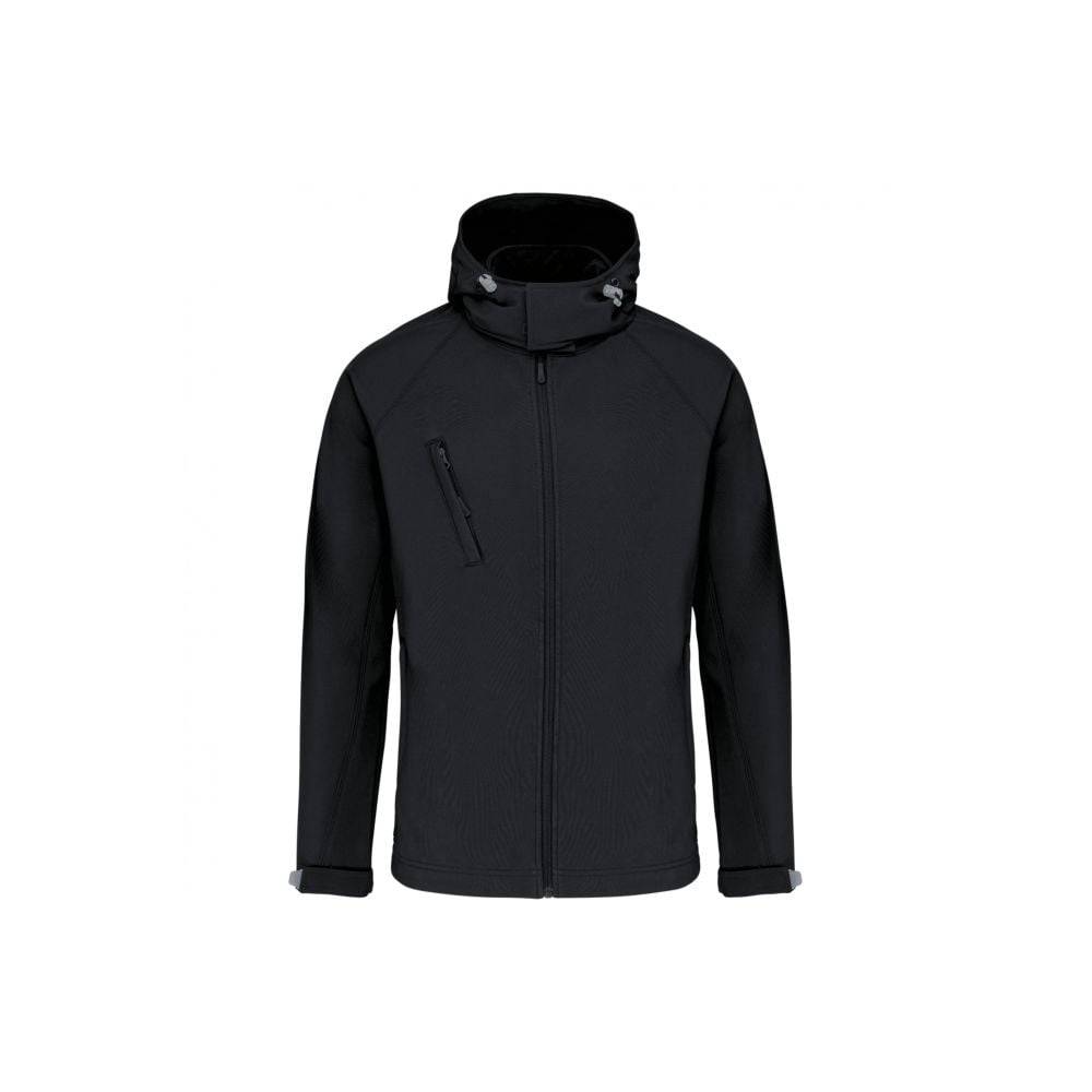 Veste softshell a capuche amovible KARIBAN Noir XXL - Image 1