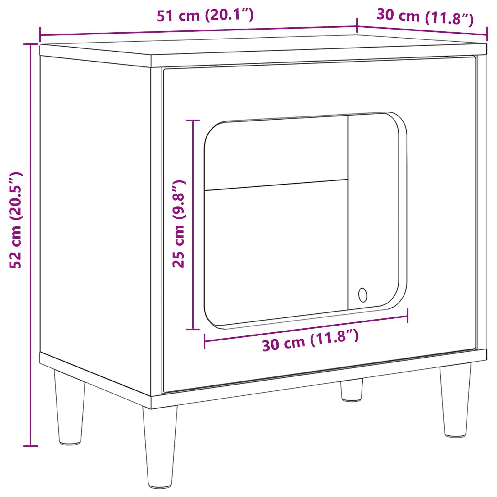 Vidaxl - Maison pour chat Blanc Brillant 51 x 30 x 52 cm vidaXL 8000657 - Image 3