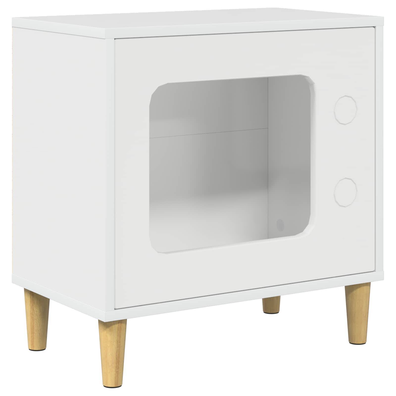 Vidaxl - Maison pour chat Blanc Brillant 51 x 30 x 52 cm vidaXL 8000657 - Image 2