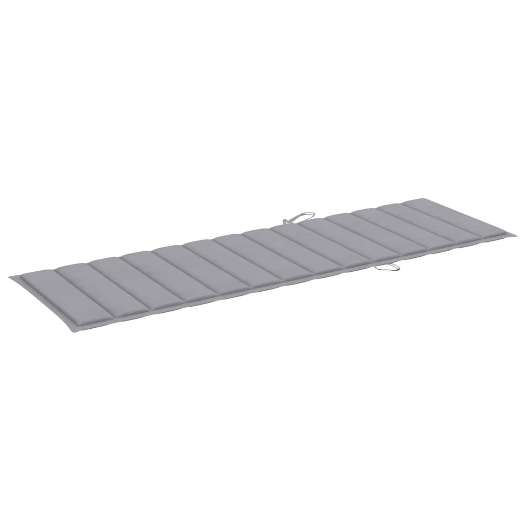 Chaise longue | Transat | Bain de soleil de jardin avec table et coussin Pin imprégné - Image 7