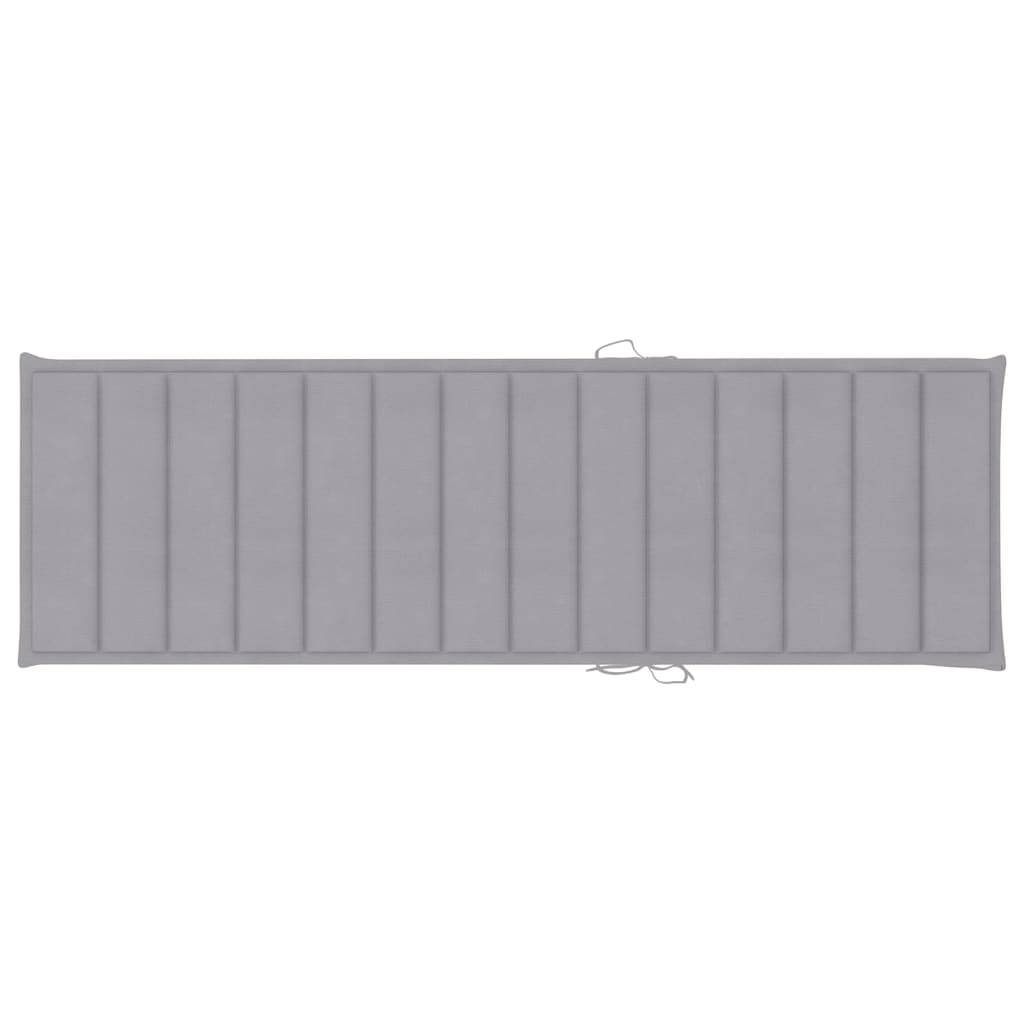 Chaise longue | Transat | Bain de soleil de jardin avec table et coussin Pin imprégné - Image 6