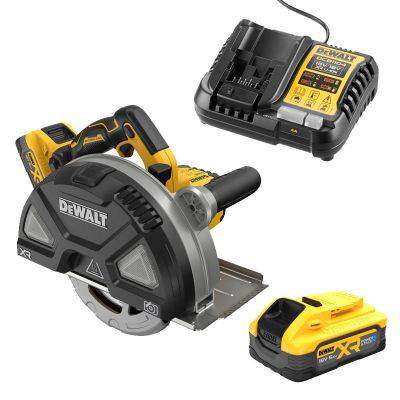 Dewalt - Scie circulaire métal 184mm xr 18V 5AH li-ion brushless powerstack - DEWALT - DCS383H2-QW - Image 1