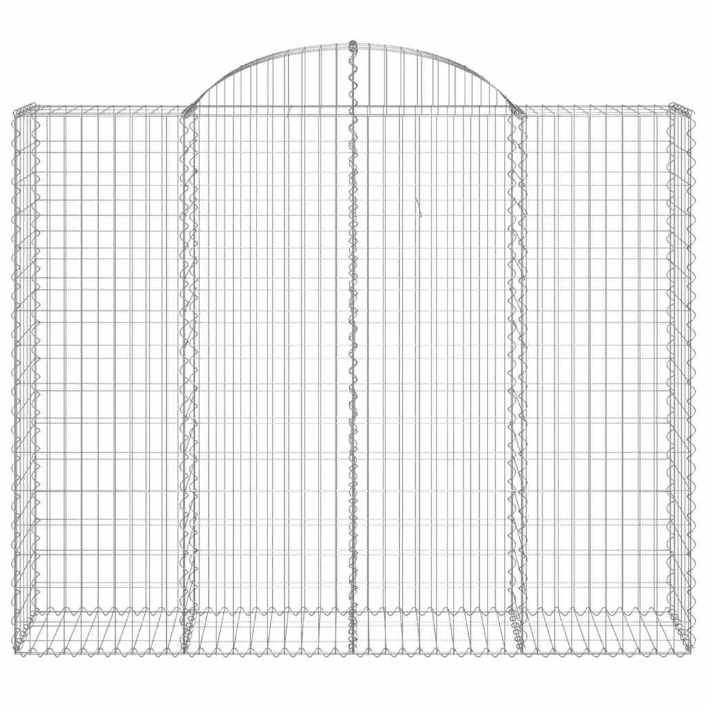 Vidaxl - Paniers à gabions arqués 15 pcs 200x50x160/180 cm Fer galvanisé vidaXL 3146396 - Image 5