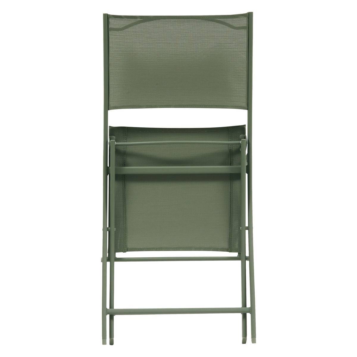 Hesperide - Lot de 4 chaises de jardin Modula pliables vert laurier - Hespéride - Image 4