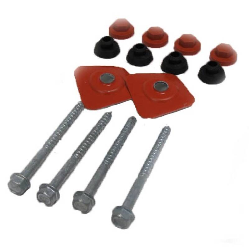 Kit de 50 fixations et étanchéité tuile PVC - Coloris - Orange - Image 1