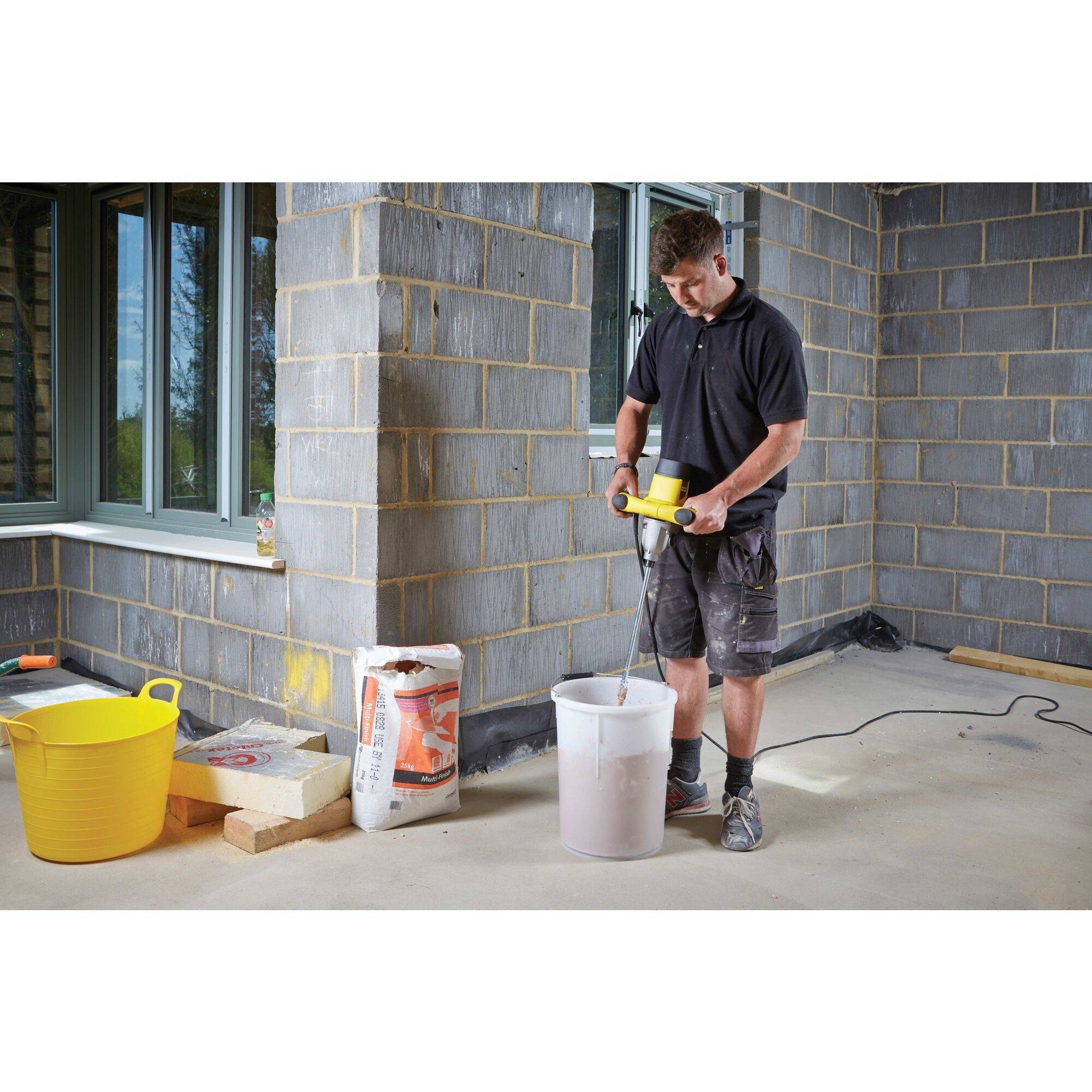 stanley - Malaxeur 1600 W Filaire STANLEY FATMAX FME190-QS Vitesse Variable Hélice 140mm, Double Poignée avec Revêtement Grip - Image 3