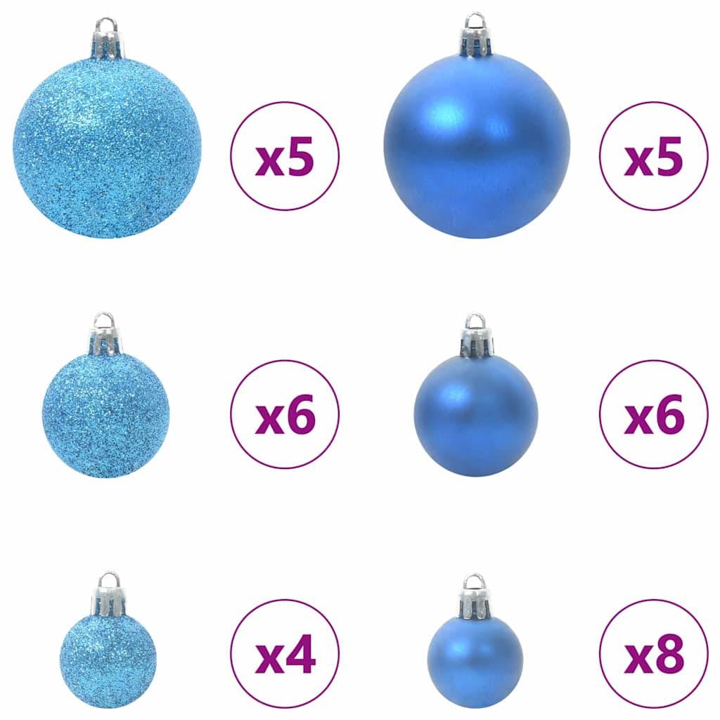 ComfortXL - Petit Sapin de Noël Artificiel Vert 120 cm, Kit Complet avec 150 LED et 60 Boules Rouges – ComfortXL Outdoor Living - Image 7