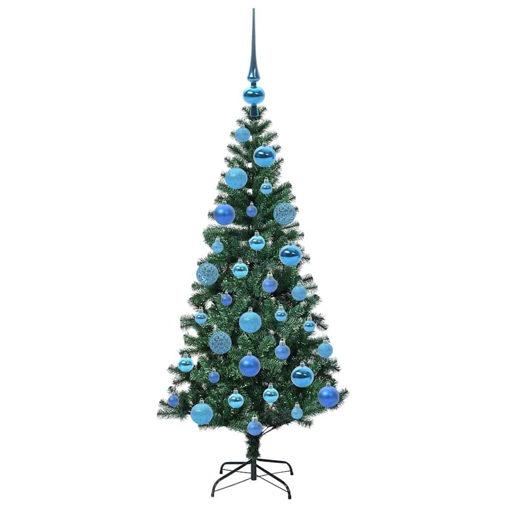 ComfortXL - Petit Sapin de Noël Artificiel Vert 120 cm, Kit Complet avec 150 LED et 60 Boules Rouges – ComfortXL Outdoor Living - Image 4