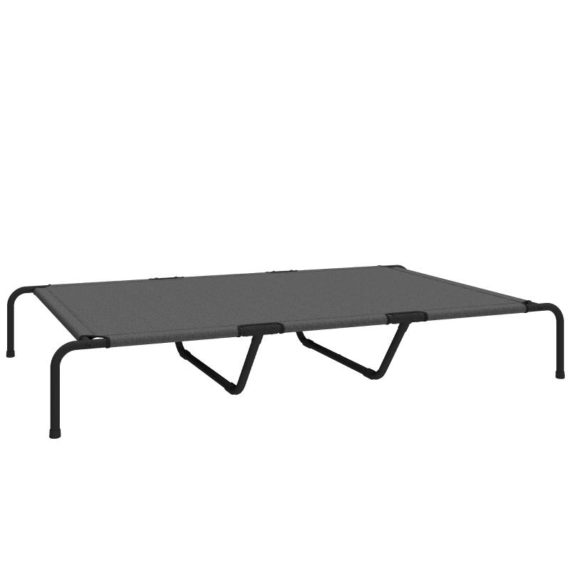 ComfortXL - Lit surélevé grand chien Textilène intérieur extérieur respirant lavable 152x94cm Gris - ComfortXL Outdoor Living - Image 2
