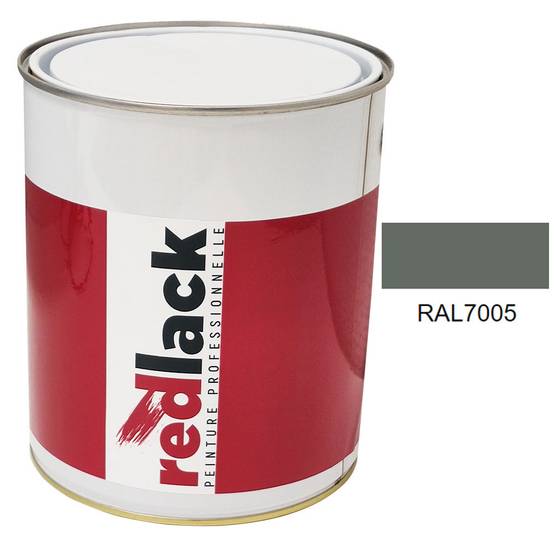 Peinture Gris souris RAL 7005 Satiné multisupport 3L Redlack - Image 1