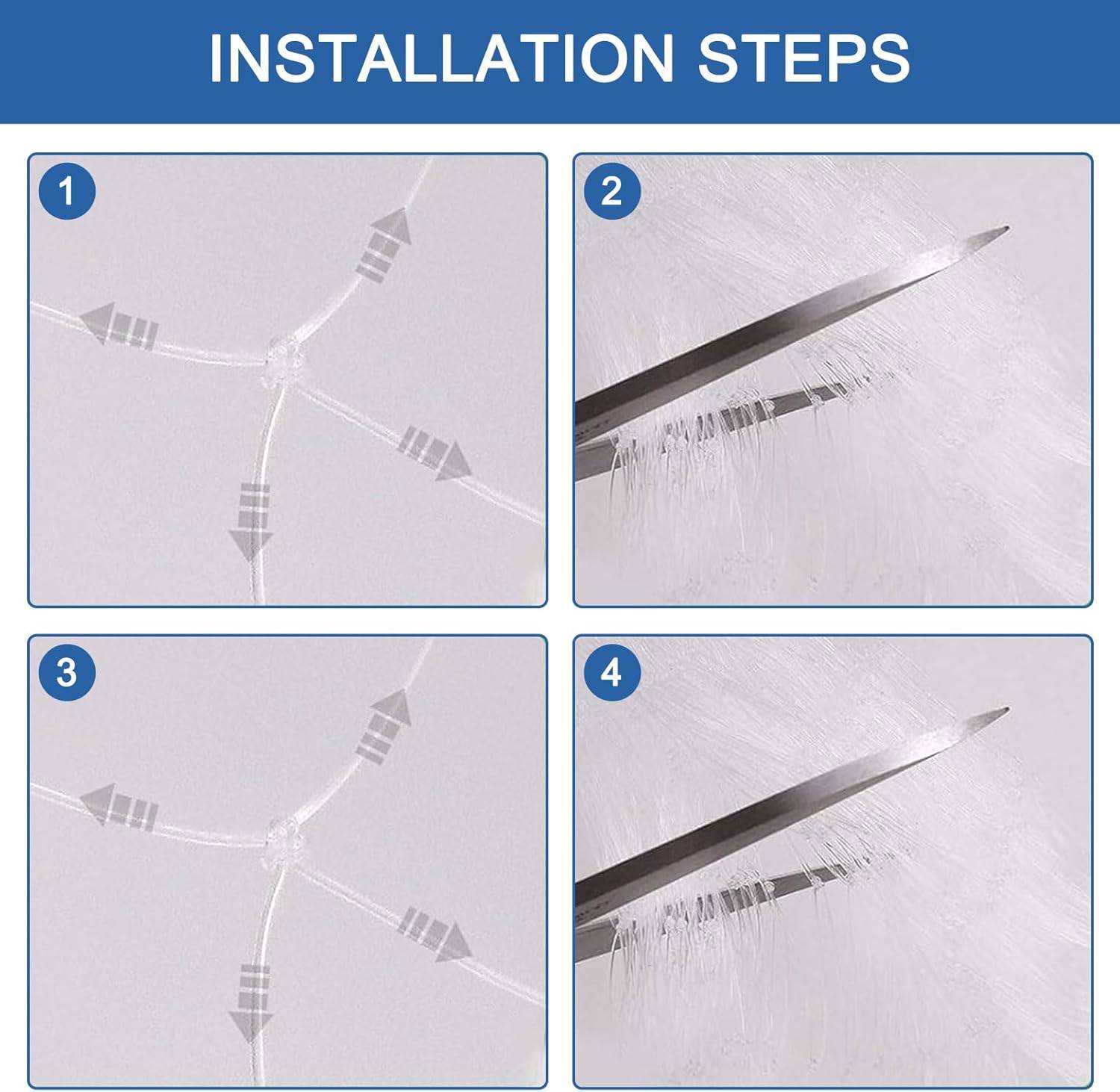 Filet de clôture anti-chute pour chat, filet anti-chute pour clôture, adapté au filet d'escalier de fenêtre de balcon (1,5 * 2 mètres)-Lytech - Image 4
