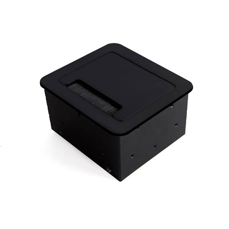 Emuca - Emuca 5029714 Multiconnecteur Atom 14 Pour Bureau, Eu, Peint En Noir, Acier Et Plastique Et Aluminium. - Image 3