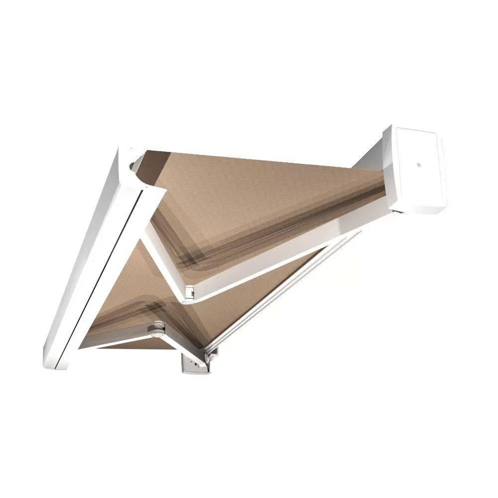 Intersun - Store banne coffre SOA 4,10x3,50 M (Manuelle - Blanc - Taupe) - INTERSUN - Image 1