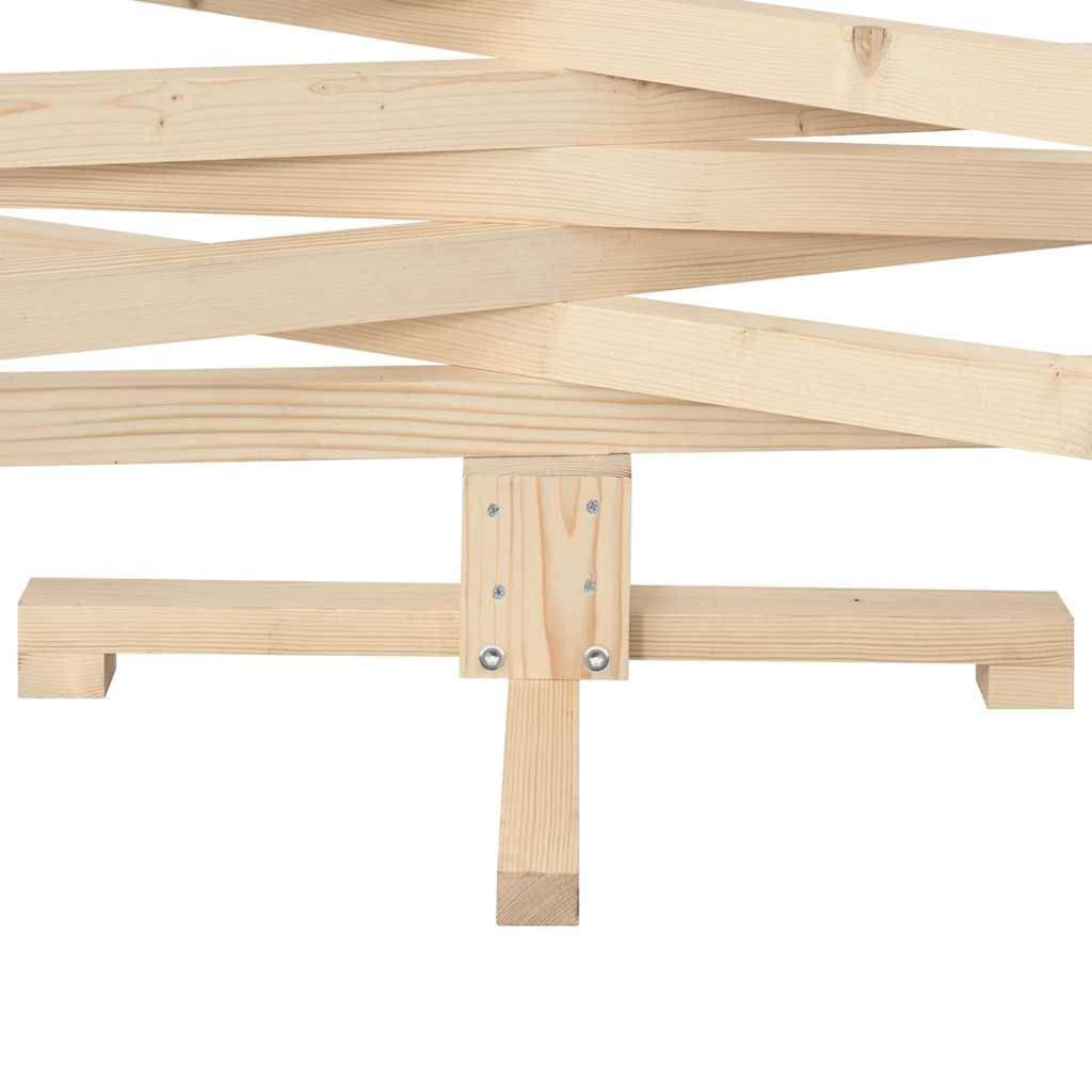 Sapin de Noël en bois de pin massif à décorer pour intérieur extérieur 150 cm – ComfortXL Outdoor Living - Image 8