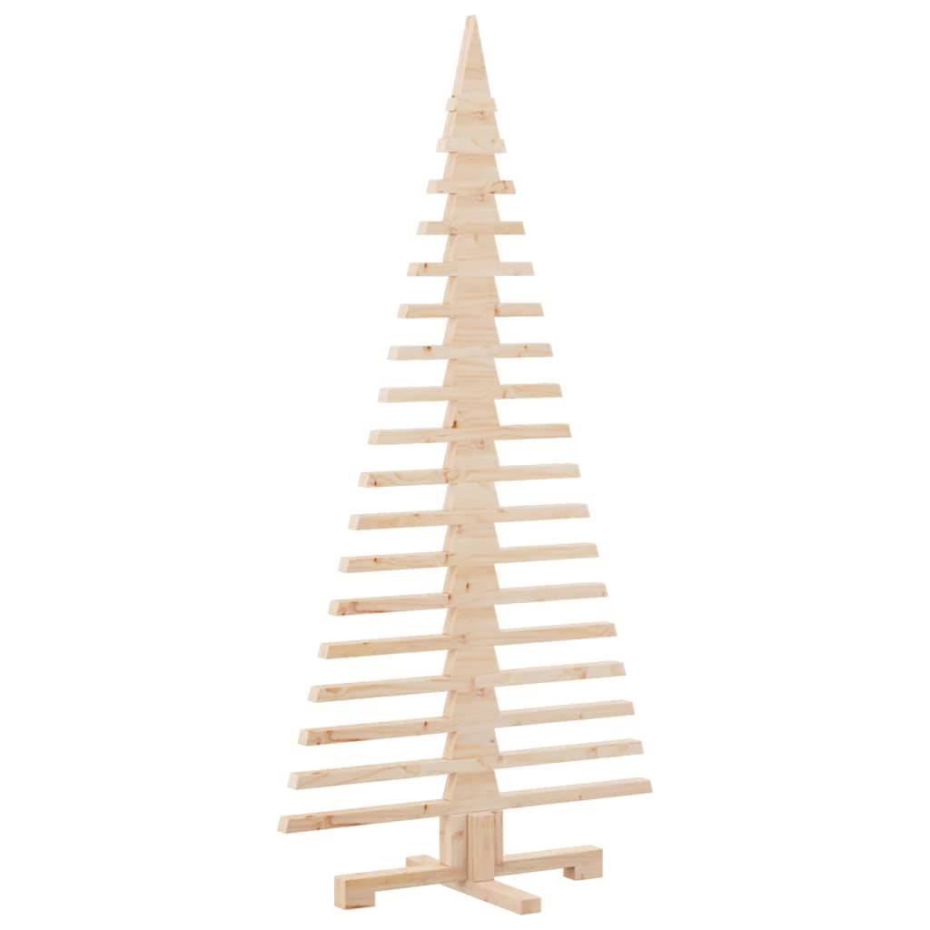 Sapin de Noël en bois de pin massif à décorer pour intérieur extérieur 150 cm – ComfortXL Outdoor Living - Image 5