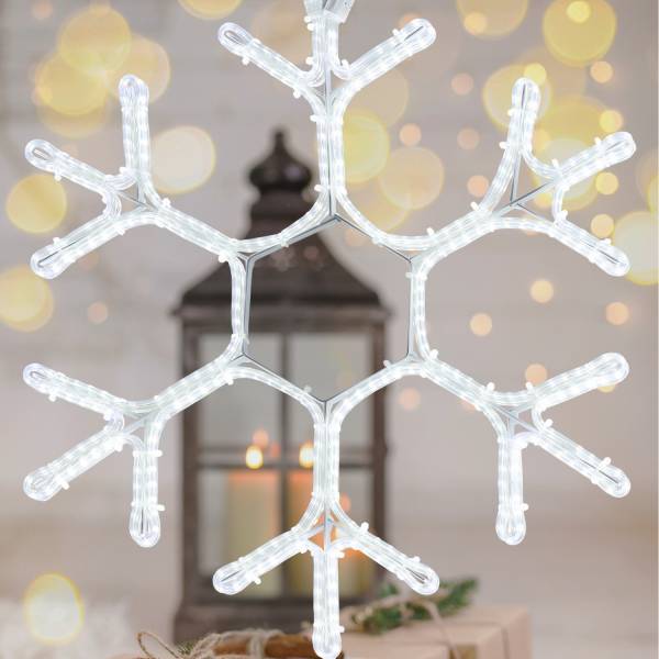 Lotti - Flocon de neige lumineux 50CM 384 LED blanc froid flash extérieur Lotti - Image 1