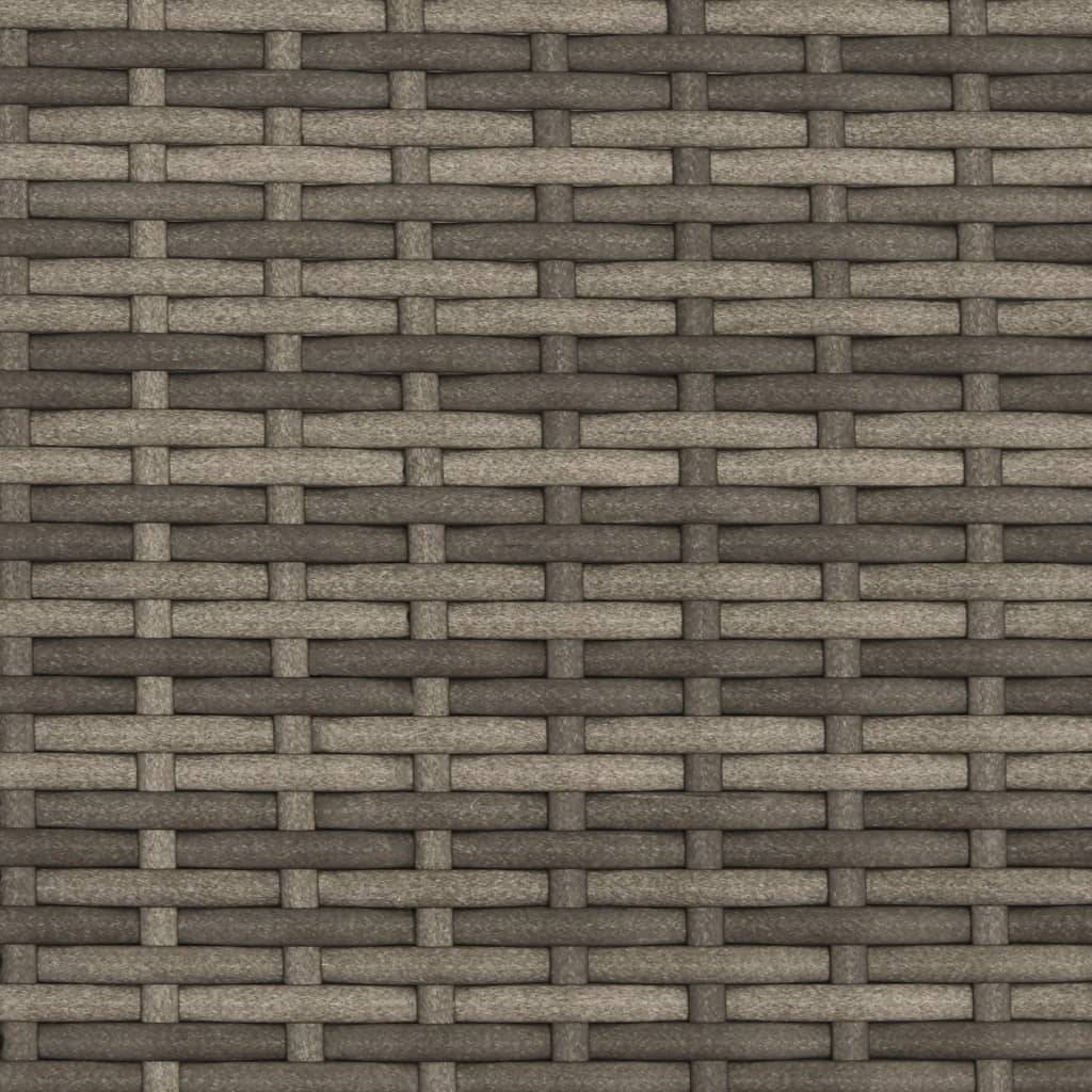 ComfortXL - Canapé Extérieur 2 Assises Poly Rotin avec Toit Pliable et Table Centrale Bois – Gris – ComfortXL Outdoor Living - Image 10