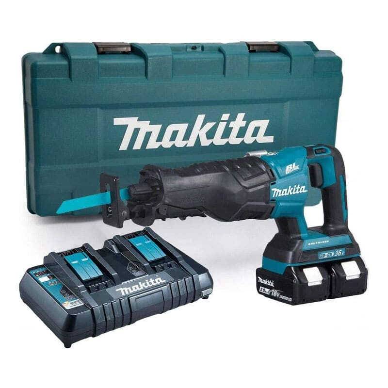 Scie récipro 36V (2 x 18 V) LXT - MAKITA - 2 batteries 18V 5.0Ah, chargeur - coffret - DJR360PT2 - Image 1