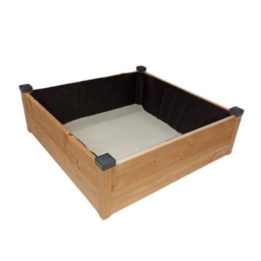 Mon Petit Potager - Carre potager en bois Douglas PREMIUM 82 x 82 x H26 cm - Epaisseur 19mm - mon PETIT POTAGER