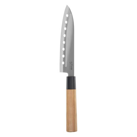Couteau Santoku en Bambou "Java" 30cm Naturel - Image 1