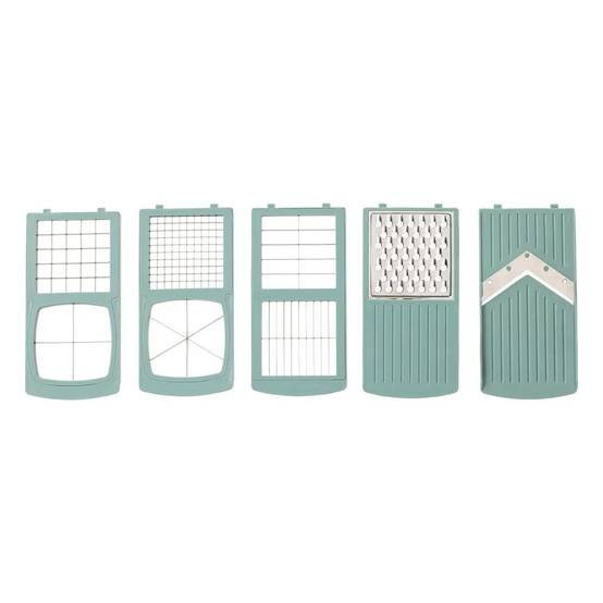 Mandoline Multi-Découpe 10 Pièces "Kit" 31cm Vert - Image 4