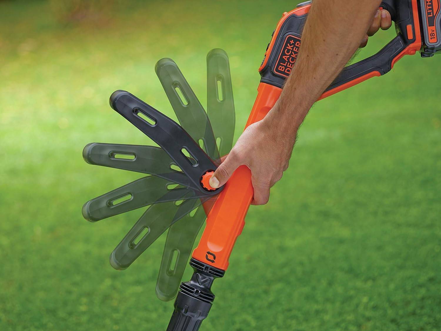 Coupe bordure sans fil - 28cm - BLACK+DECKER - 1 batterie 18V 2.0Ah + chargeur - STC1820EPC-QW - Image 9
