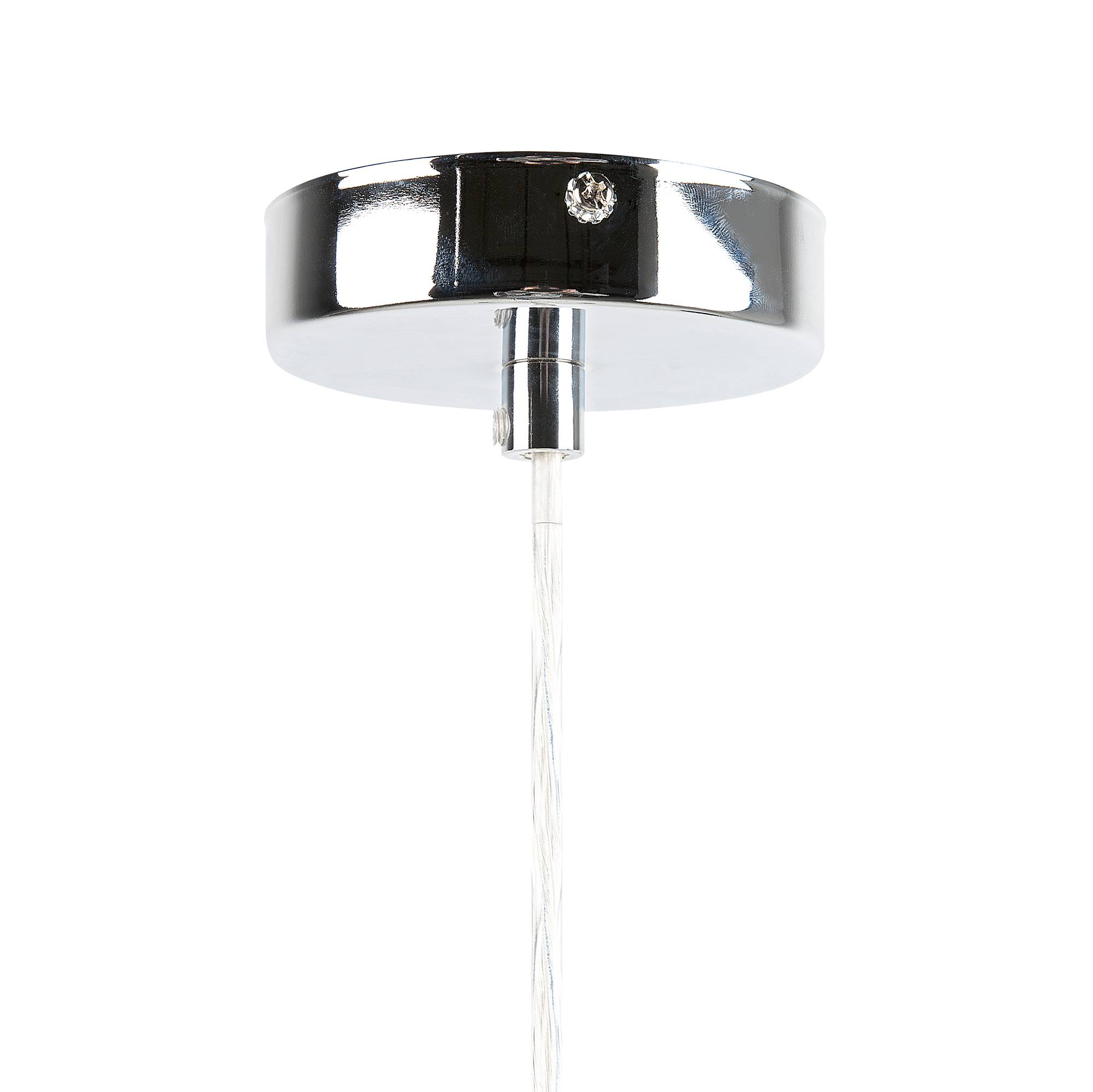 Beliani - Lampe suspension Métal Gris clair ADORN - 24x24x83- Beliani - Image 6
