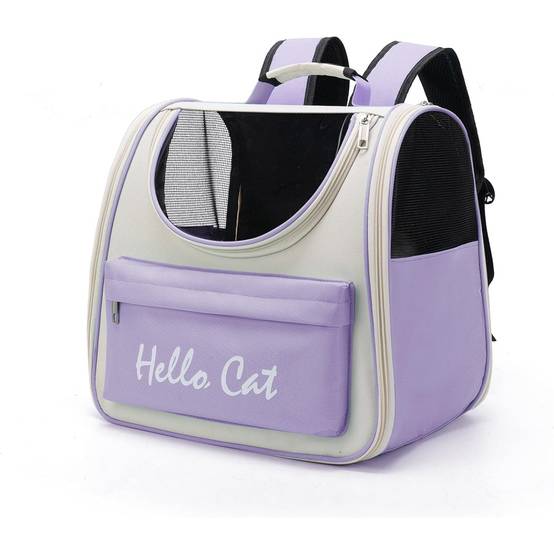 Sac pour chat-Sac à dos transporteur pour chat et chien - Transparent, respirant et pliable - Living123 - Image 5