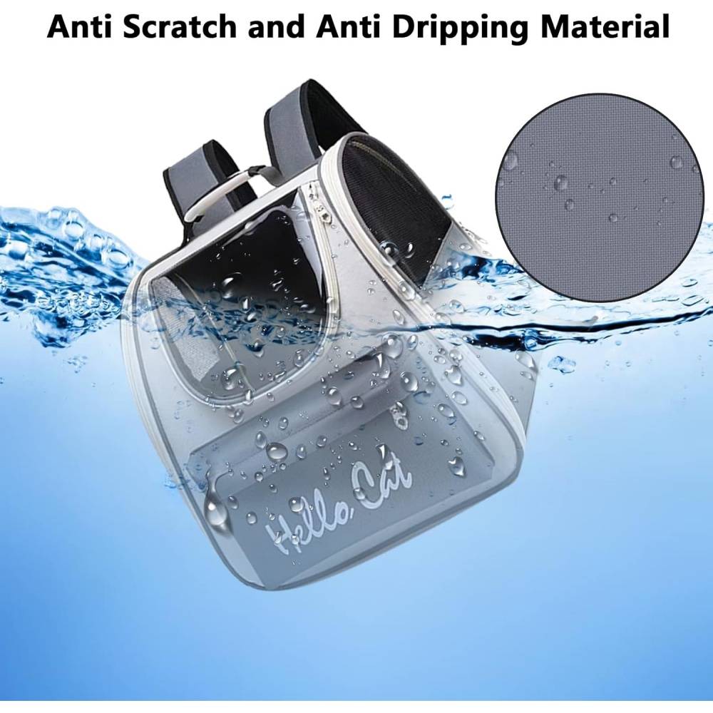 Sac pour chat-Sac à dos transporteur pour chat et chien - Transparent, respirant et pliable - Living123 - Image 6