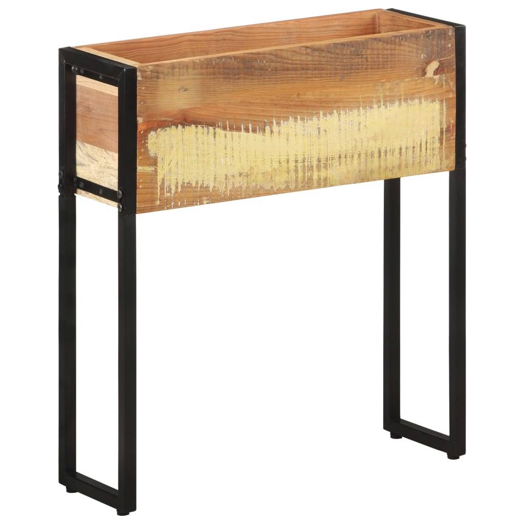 ComfortXL - Jardinière bois massif recyclé balcon hauteur ergonomique noir 60cm - ComfortXL Outdoor Living - Image 10