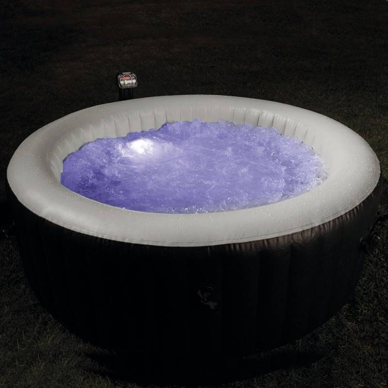 Spa gonflable 6 places bulles et leds Blue navy Intex - Image 3