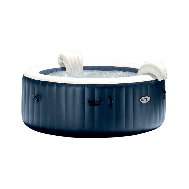 Spa gonflable 6 places bulles et leds Blue navy Intex - Image 2