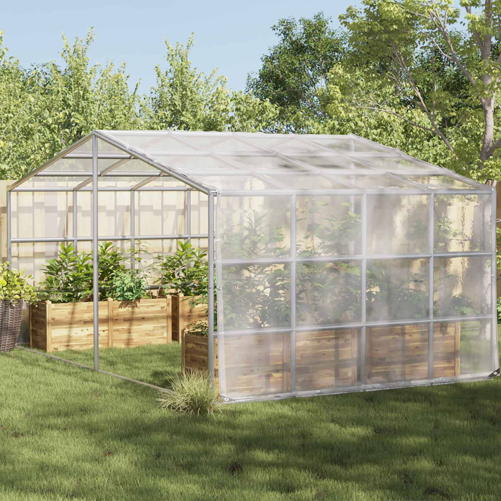 Vidaxl - Couverture pour plantes Transparent 5 x 10 m PE vidaXL 3429286 - Image 1