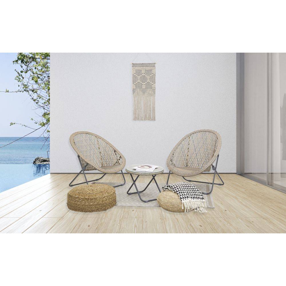 Aubry Gaspard - Tapis d'extérieur en polypropylène 120 x 180 cm Diamant - Kaki - Image 2