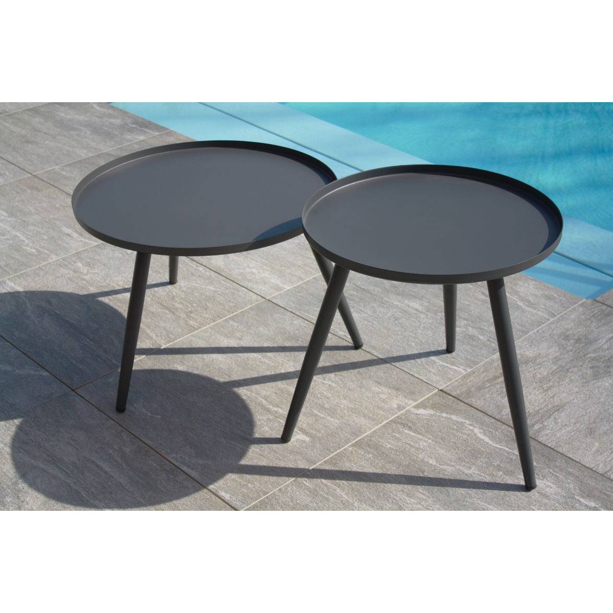 Dcb Garden - Salon de Jardin 4 Places "Capri" 161cm Gris Anthracite - Image 7