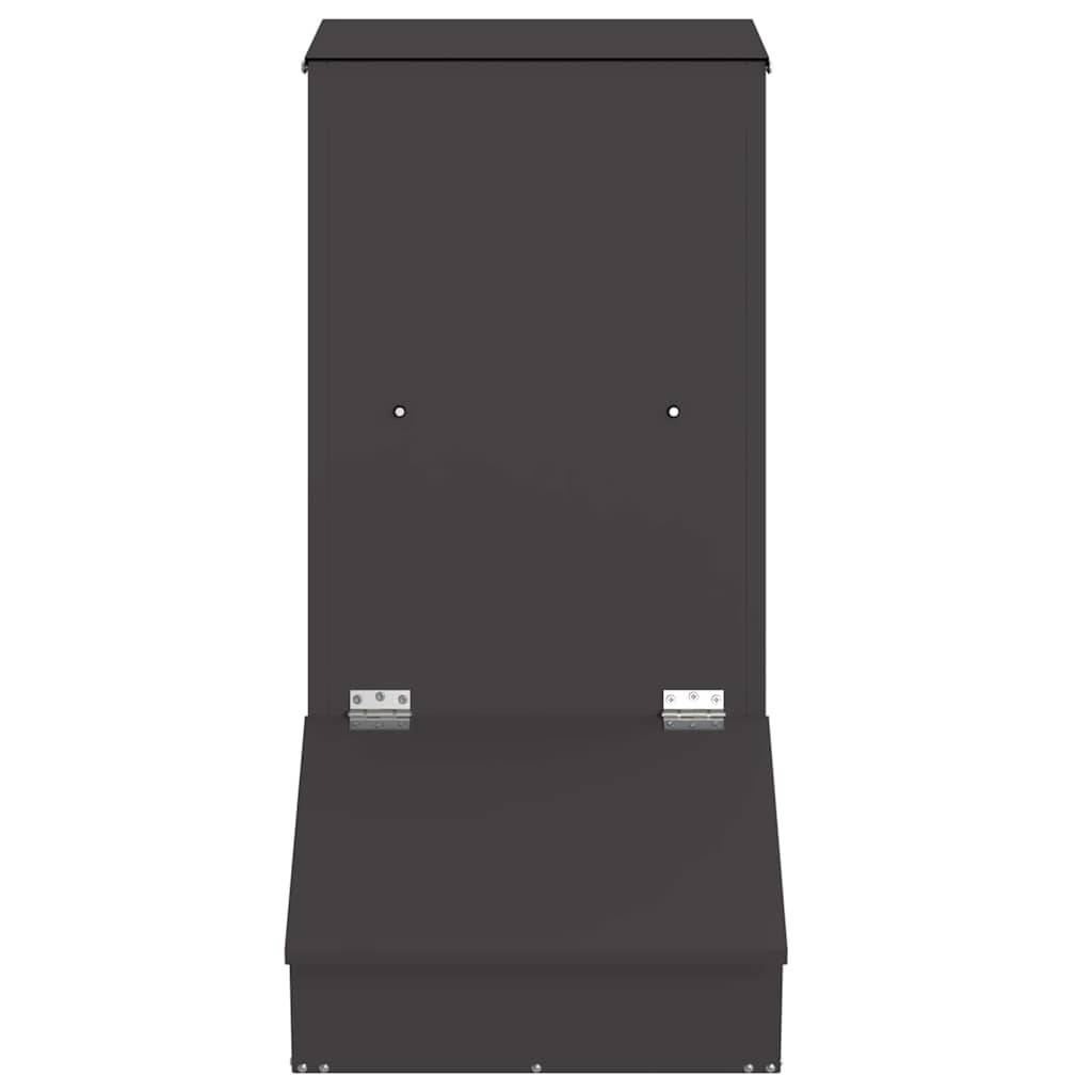 ComfortXL - Nourrisseur Cochons Acier 20kg Porte Magnétique Etanche Noir - ComfortXL Outdoor Living - Image 4