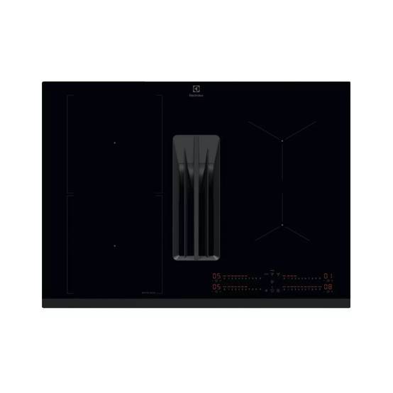 Table de cuisson aspirante induction 68cm 4 feux 3700w noir KCC73443 Electrolux - Image 1