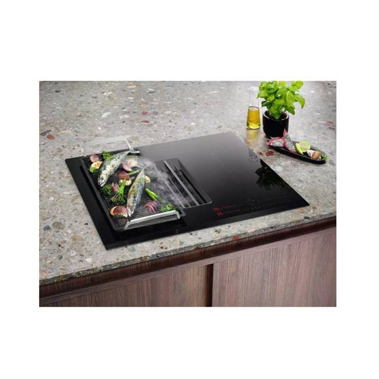 Table de cuisson aspirante induction 68cm 4 feux 3700w noir KCC73443 Electrolux - Image 3