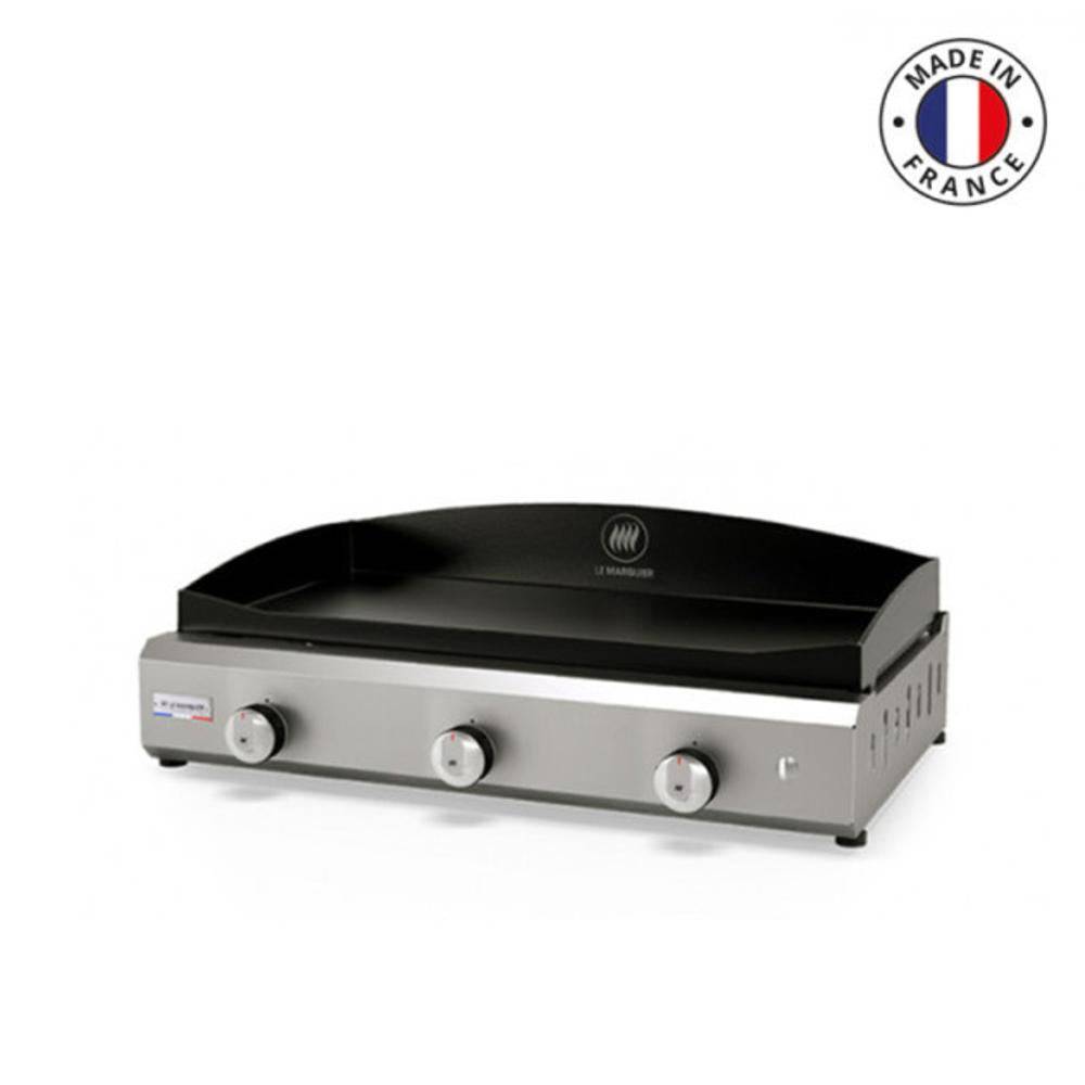 Le Marquier - Plancha gaz Le Marquier Exclusive Amalia 375 inox 3 brûleurs 75 x 40 - Image 1