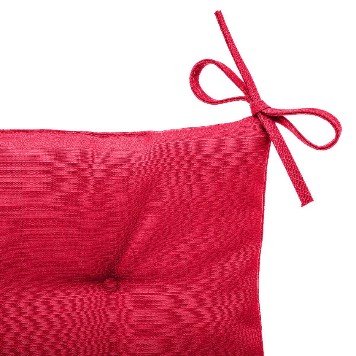 Hesperide - Galette de chaise carrée 4 points "Korai" grenade 40x40x4cm en polyester Hespéride - Image 2