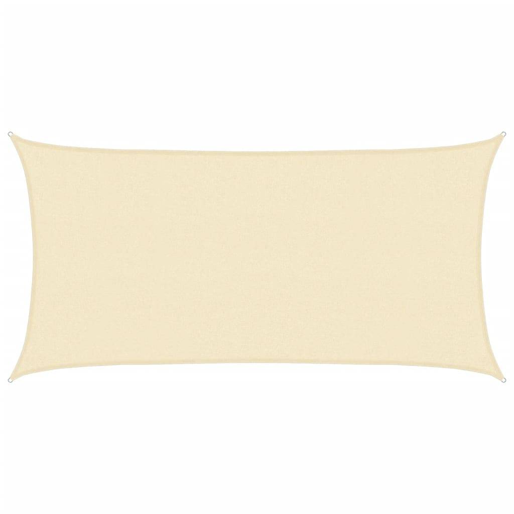 Voile d'ombrage PEHD Crème 3,5 x 2 m - PANGIVO - Image 1
