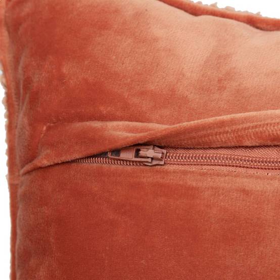 Atmosphera - Coussin bouclette Soana terracotta 30x50cm - Atmosphera Créateur d'intérieur - Image 5