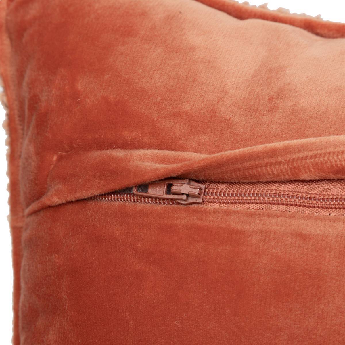 Atmosphera - Coussin bouclette Soana terracotta 30x50cm - Atmosphera Créateur d'intérieur - Image 5