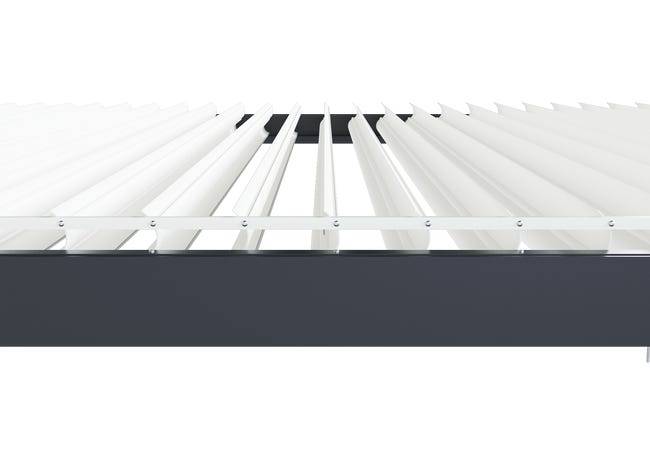 Pergola Bioclimatique Aluminium Adossée Motorisée Éclairée 5x3,5 Anthracite SV ORIAL France - Image 7