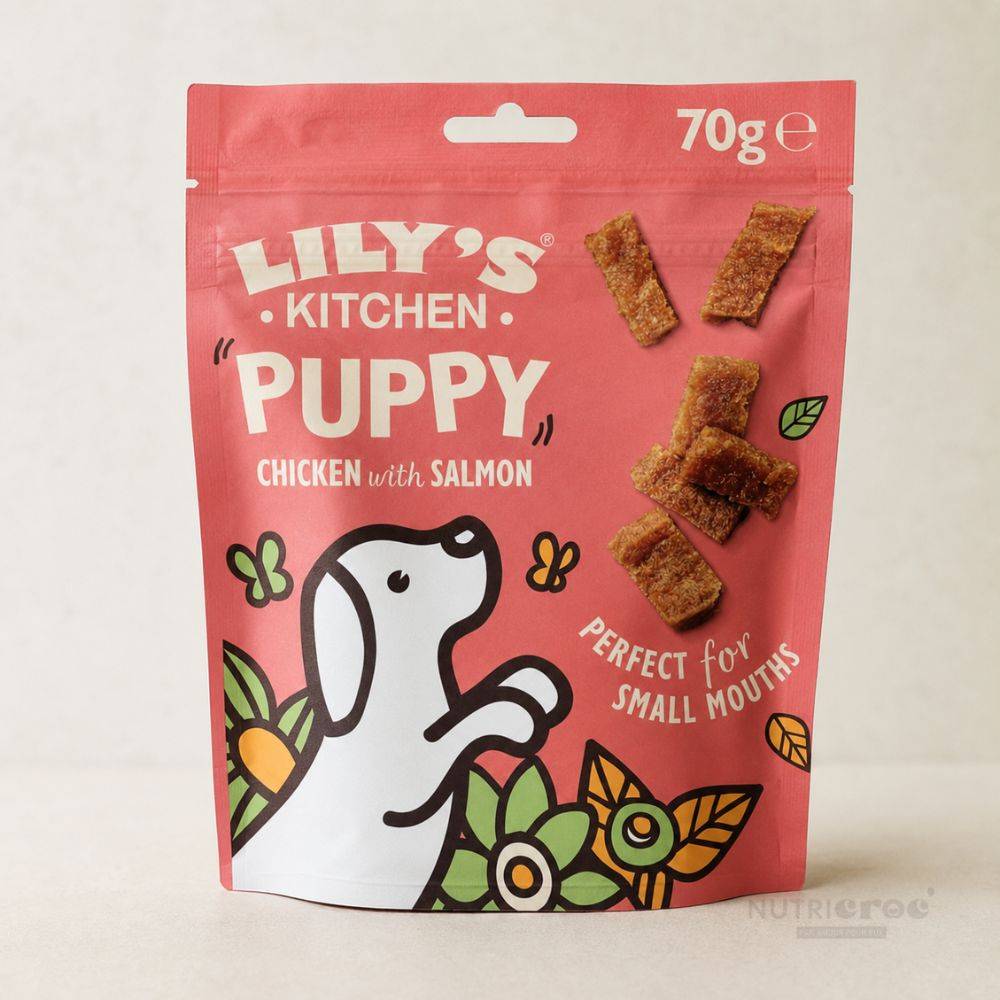Friandises chiot sans céréales poulet & saumon 70g 70 g - Image 1