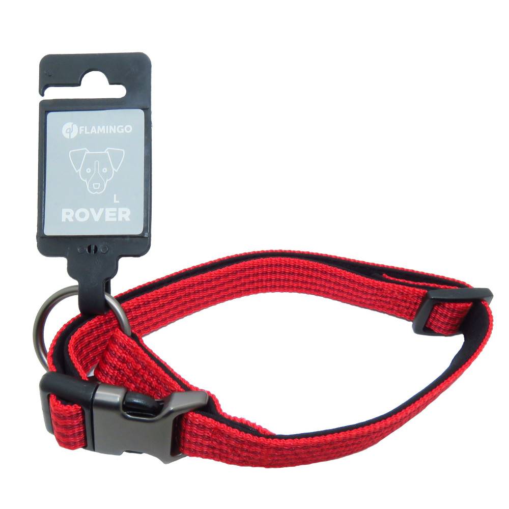 Flamingo - Collier Jannu rouge réglable de 40 à 55 cm 20 mm taille L pour chien - Image 4