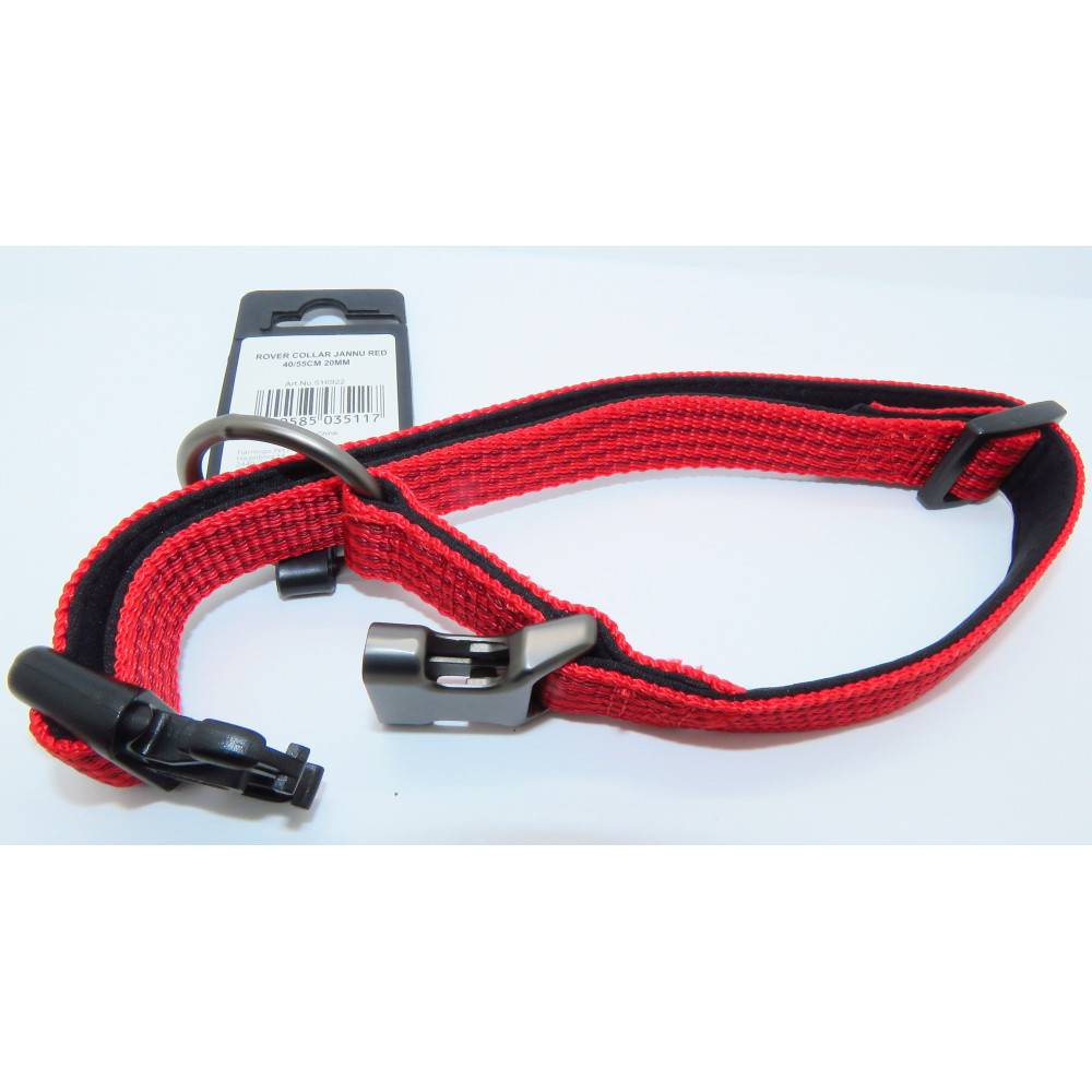 Flamingo - Collier Jannu rouge réglable de 40 à 55 cm 20 mm taille L pour chien - Image 5