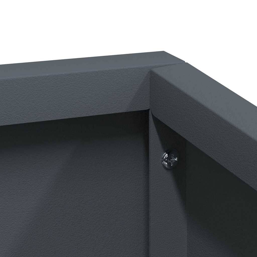 Maison Chic - Cache-pot, Pot De Fleurs Anthracite 60 x 60 x 50 cm Acier g322 - Image 5